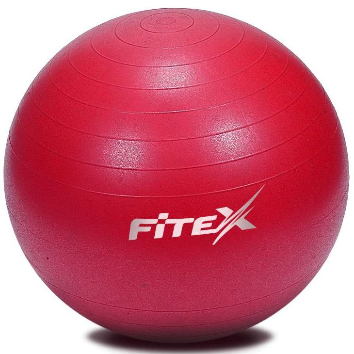 М'яч гімнастичний Fitex MD1225-55 55 см червоний, фото 1