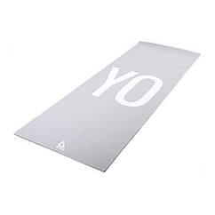 Мат для йоги Reebok RAYG-11030YG 4 мм сірий 173х61 см