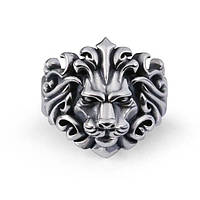 Мужское кольцо перстень доминирующее кольцо в виде льва печатка лев власть и сила размер регулируемый