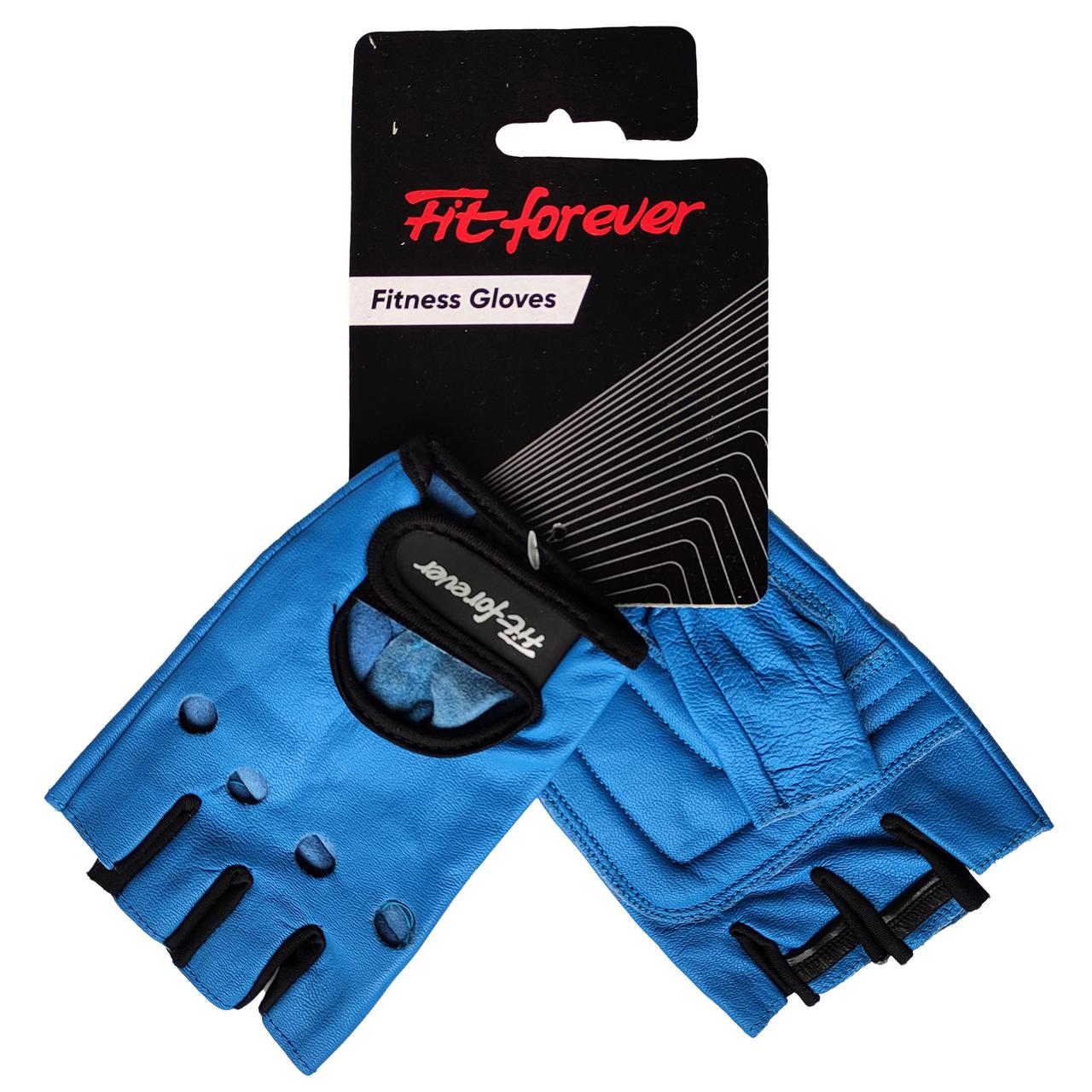 Рукавиці для фітнесу Fit forever Supreme AI-04-1339-B синій M
