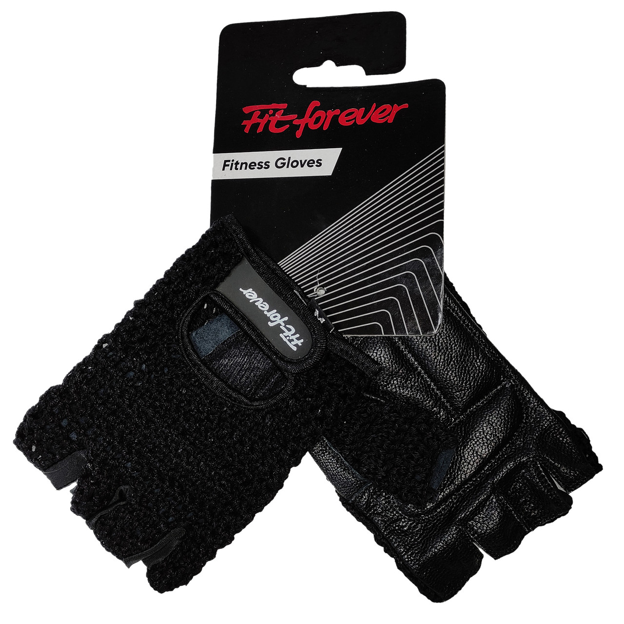 Рукавиці для фітнесу Fit forever Cotton Knitted AI-04-1346-D чорний L