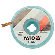 Стрічка плетена з міді для очищення припою YATO YT-82531
