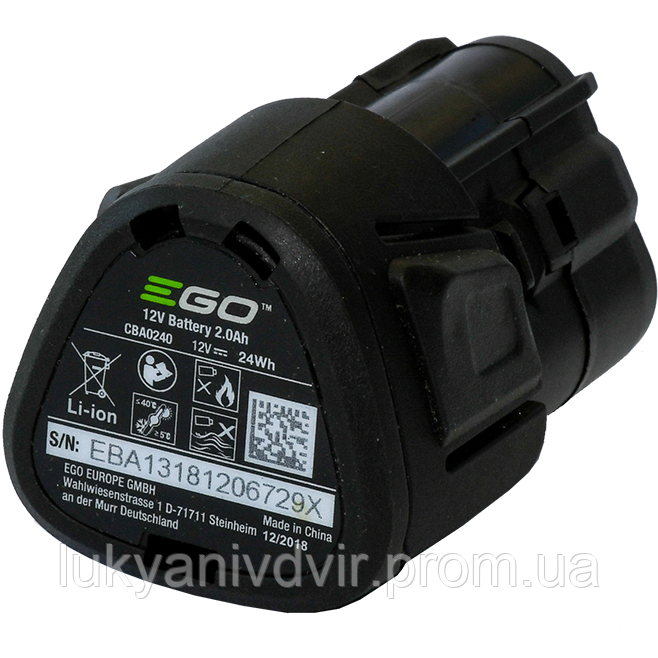 Акумулятор EGO Li-Ion 12 В 2 Аг CBA0240 400123002