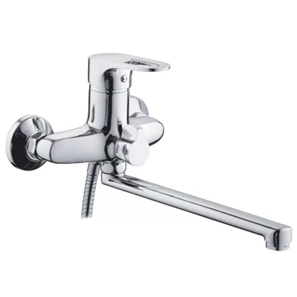 F22702-B ванна одноважі. довг.пл.гусак букс.перемік. Ø40 (хром) Pronession, фото 1