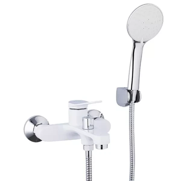 F3245 ванна одноваж. кор. литий вилив лат. корпус Ø35 (білий/хром) {10/1}, фото 1