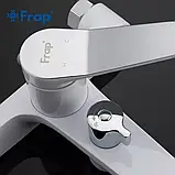 F3245 ванна одноваж. кор. литий вилив лат. корпус Ø35 (білий/хром) {10/1}, фото 4