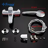 F3245 ванна одноваж. кор. литий вилив лат. корпус Ø35 (білий/хром) {10/1}, фото 7