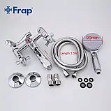 F3024 ванна двовент. кор. поворот. вилив лат. корпус (хром) Insion10/1ult, фото 5