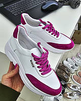 Молодежные стильные кожаные кроссовки для повседневной носки женские весна осень Rori