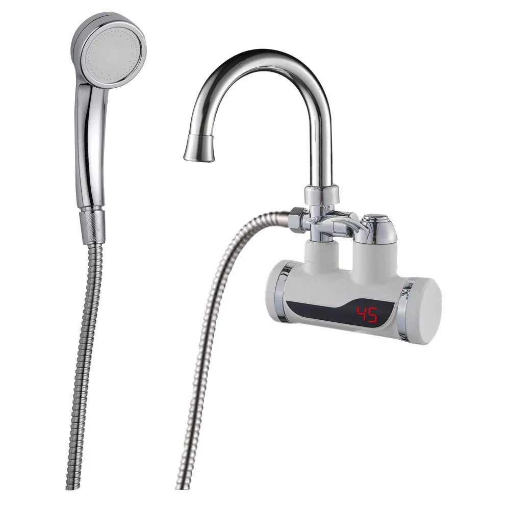 Проточник SDR-B07WSTP ванна вис. вилив гайка НАСТIННИЙ ПЗВ (з датчиком темп.) {10/1}, фото 1