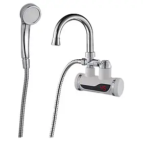 Проточник SDR-B07WSTP ванна вис. вилив гайка НАСТIННИЙ ПЗВ (з датчиком темп.) {10/1}