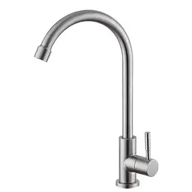 EKO14A-14 МОНОкран поворот. вилив неірж.сталь гайка (сатин) In42094