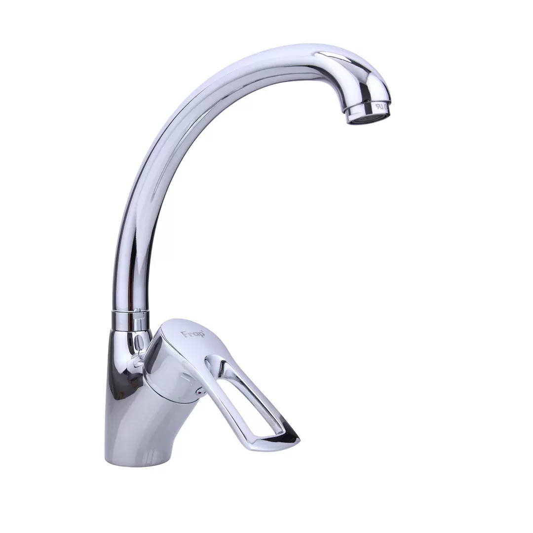 F4166-2 кухня одноваг. вис. вилив лат. корпус гайка Ø40 (хром) 438/1ult, фото 1