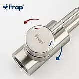 F44899 кухня одноваж. Г-обр. гусак поворот. вилив корпус з нерж. сталі гайка Ø35 {10/1}, фото 4