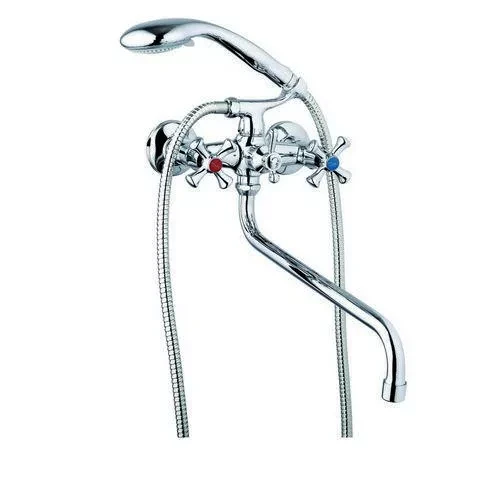 D3Q7-A827 ванна двівент. довгий круг. поворот. вилив сплав (хром) Tecal10/1ult, фото 1