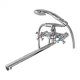 D4Q7-B827 ванна двовент. довгий поворот. вилив сплав (хром) {10/1}, фото 2