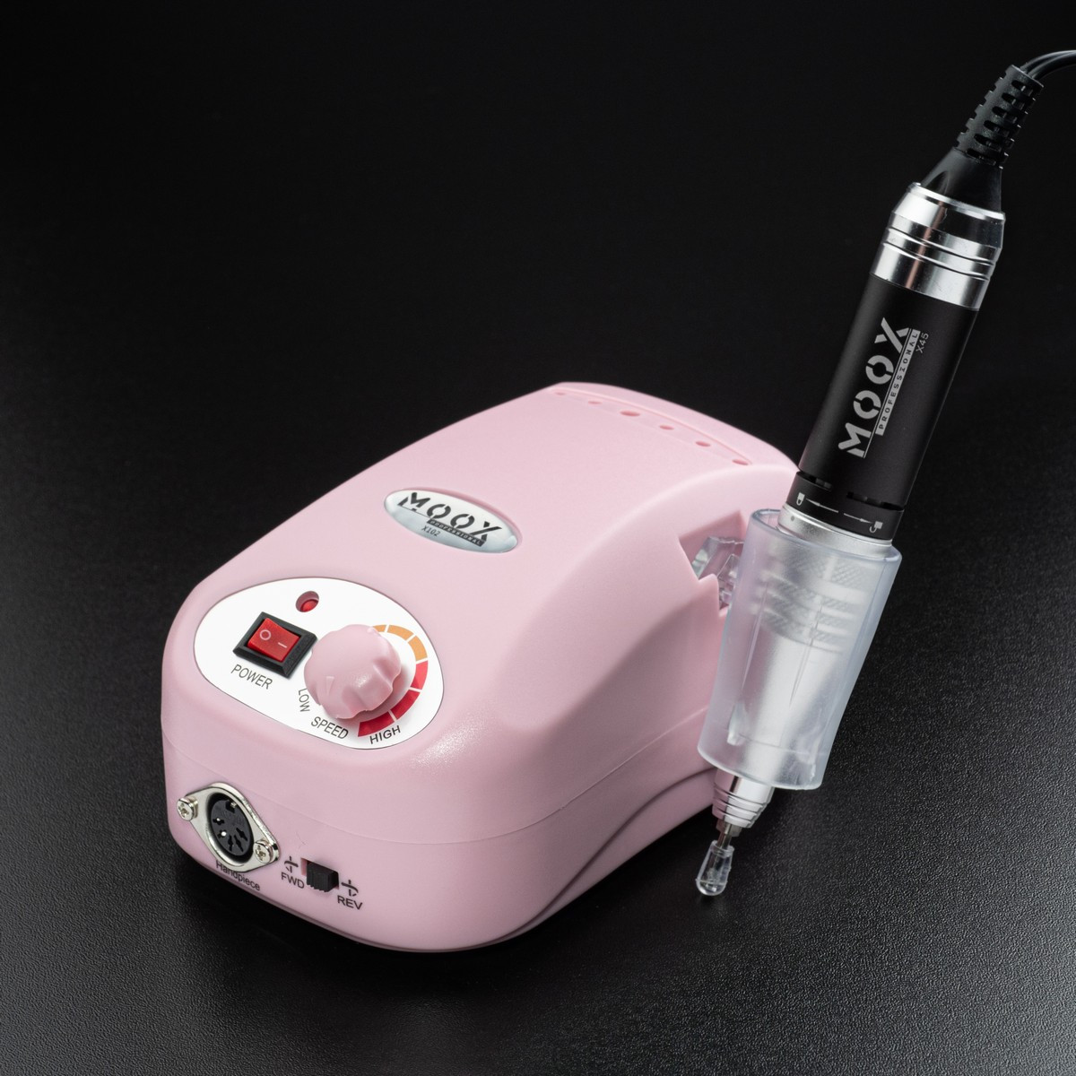 Фрезер для манікюру і педикюру MOOX X102 45 000 об / хв 65W Рожевий, фото 1