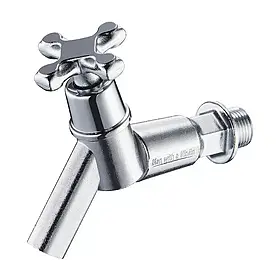 JIK22-102 (КРАТНО 4 ШТ) МОНО кран НАСТІНКА Прям. кор. Гусак {40/1}