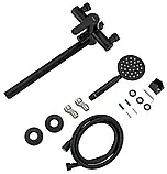 F22801-6 ванна одноваж.довг.гусак корпус з нерж. сталі Ø35 (чорний) {8/1}, фото 7