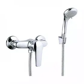 Змішувач для душу WEZER GIT5-A181, настінний, хромований, з душовим набором