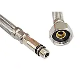 Гнучка підводка для змішувача ITAL Standard 120 см M10x1/2" довгий, фото 2