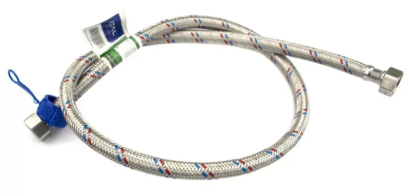 Гнучка підводка для води ITAL Standard 20 см гайка-гайка 1/2", фото 1