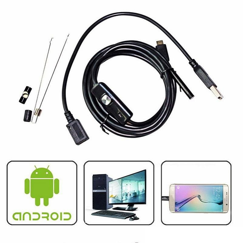 Камера Endoscope довжина 2 m. ширина камери 7m під android  (дропшиппінг)