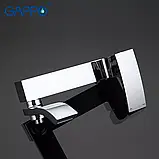 G3207 ванна плоск. аератор одноваг. кор. поворот. вилив лат. Ø35 (хромsk44/1ult, фото 4