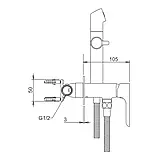 Змішувач для гігієнічного душу Gappo Noar G7248-1, фото 7