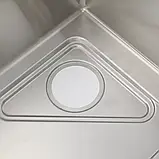 Кухонна мийка GAPPO GS7246 720×460 мм нержавіюча сталь + сифон і коландер | Врізна/підстільна, фото 6