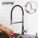 Змішувач під фільтр Gappo G4398-15 гнучкий вилив, фото 3