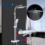 Душова система з термостатом Gappo G2499-40 Сатін, фото 3