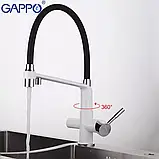Змішувач для кухні з фільтром Gappo G4398-9, фото 3