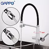 Змішувач для кухні з фільтром Gappo G4398-9, фото 4