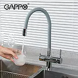 Змішувач для кухні під фільтр Gappo G4398-30, фото 3
