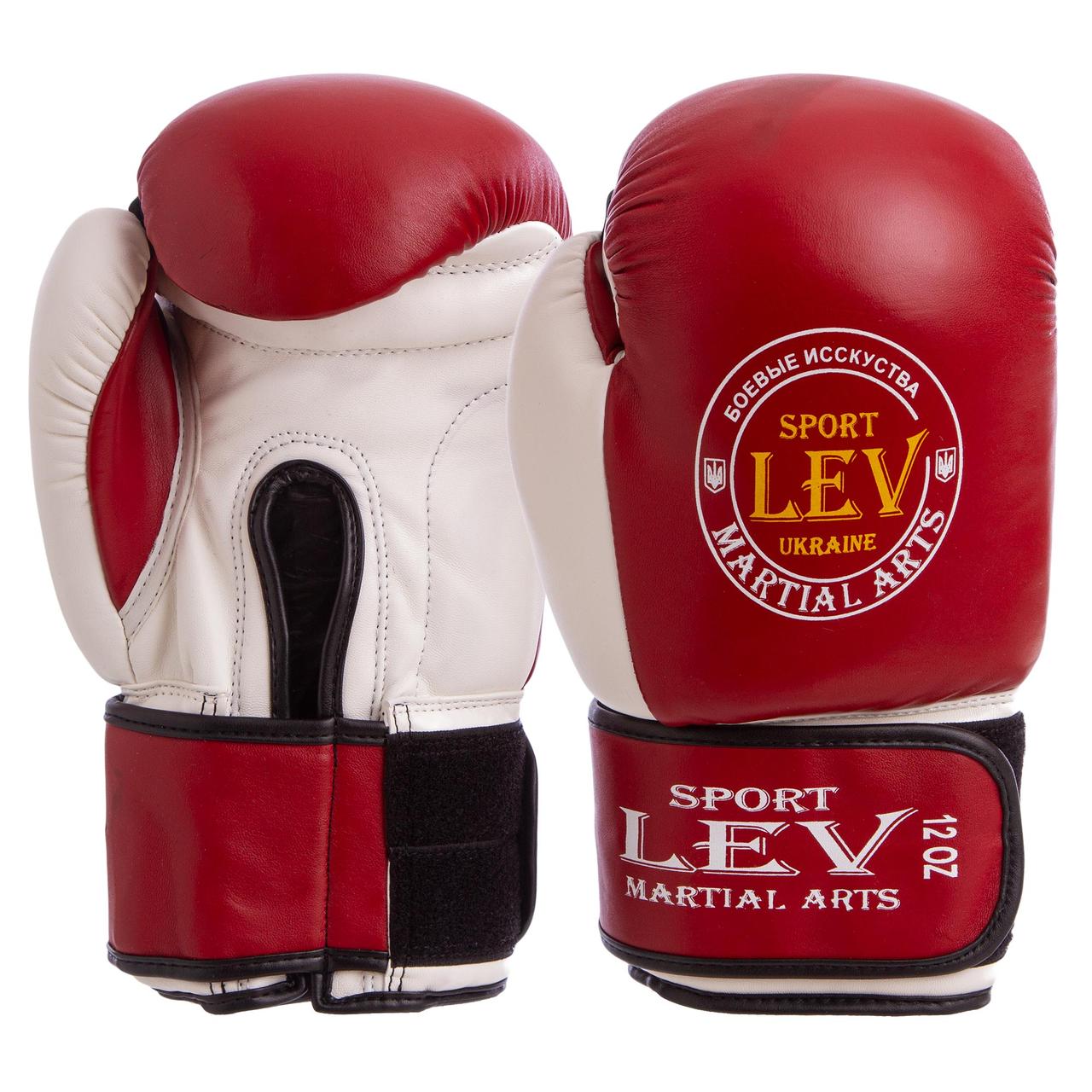Рукавиці боксерські LEV UR LV-4281 10-12 унцій кольору в асортименті