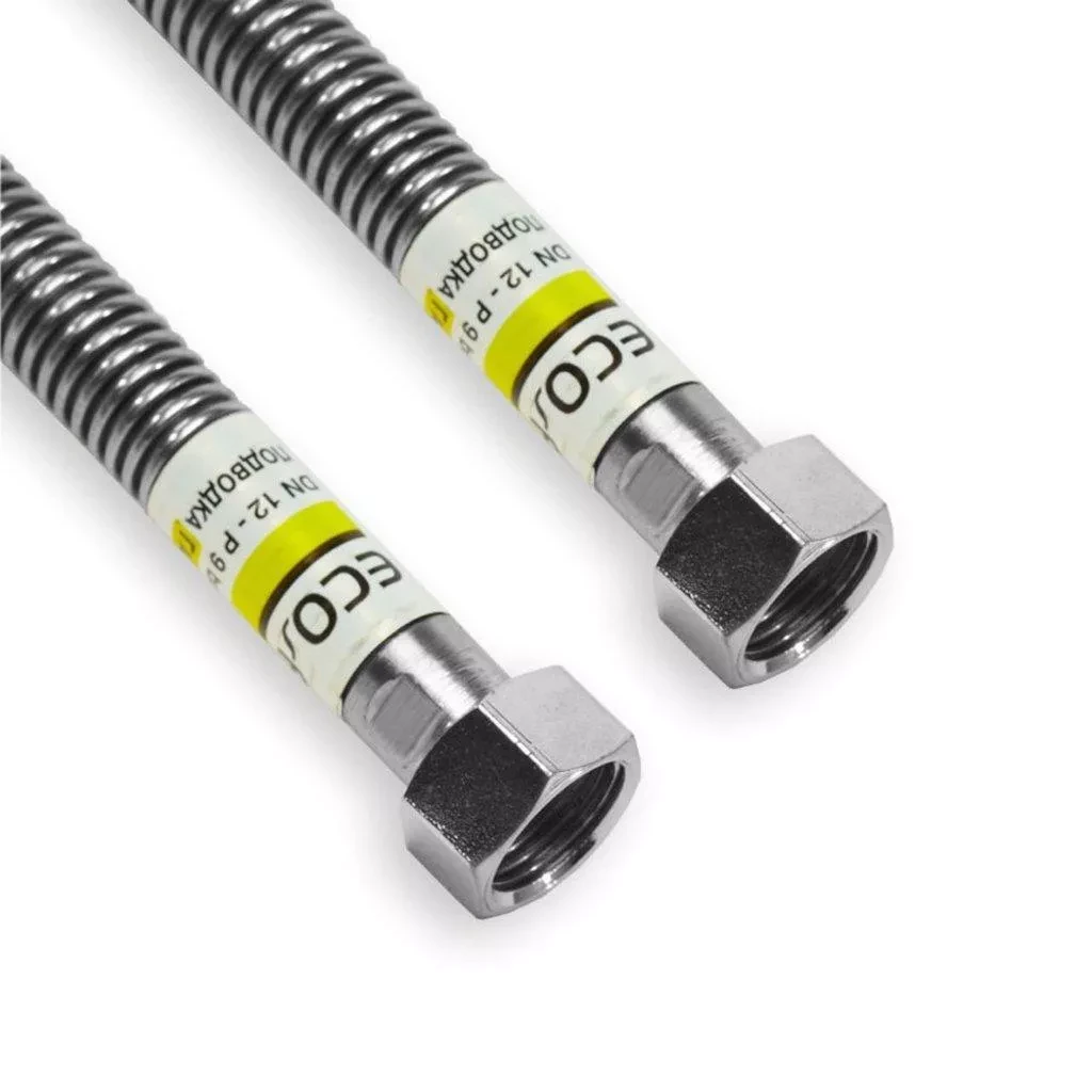 Гнучковий шланг для газу Eco-Flex Газ/Стандарт 50 см гайка-гайка 3/4", фото 1