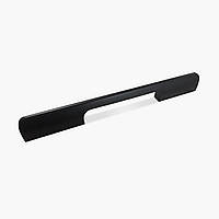 Мебельная ручка для шкафа и антресолей Long G 192мм черная накладная