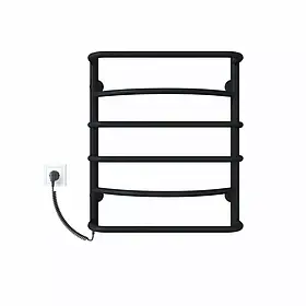 Рушникосушарка Deffi "АКВАМІКС" (лів. підкл.) електр. ЧОРНИЙ мат. ЧФ П6 (500х600) 60 Вт