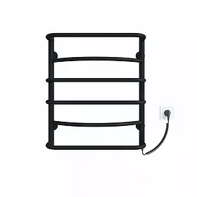 Рушникосушарка Deffi "АКВАМІКС" (прав. підкл.) електр. ЧОРНИЙ мат. ПФ П6 (500х600) 60 Вт