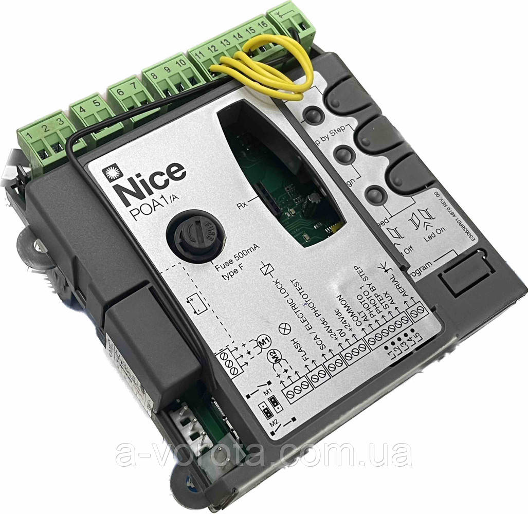 Плата блок керування Nice POA1/A автоматики двостулкових воріт POP pp7024