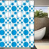 F8806 штора для ванної 180cm*180cm "малюнок"поліетилен {50}, фото 2