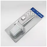 F1810 йорж скло настінний з 2ма накладками (білий/хром) {10}, фото 4