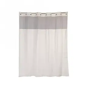 G8652 Штора для ванної з подвійною підкладкою 180*200cm (пісочний) терилен+поліестер {12}