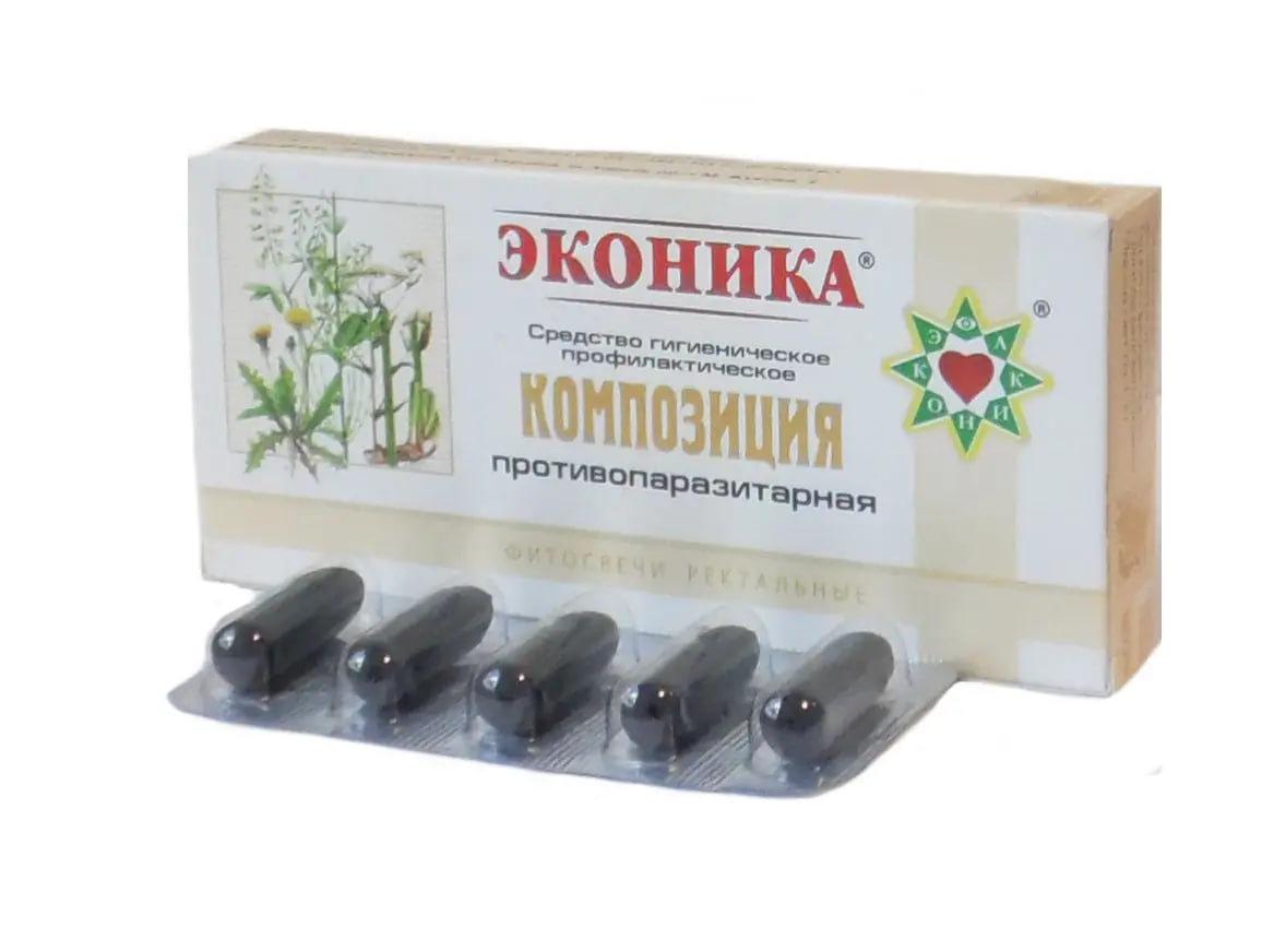 Свічки Еконіка Композиція протипаразитарна 10 шт.