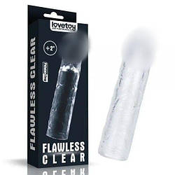 Прозора подовжувальна насадка на член Flawless Clear Penis Sleeve плюс 5 см 18+