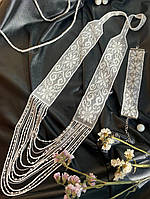 Комплект з бісеру Мереживо (гердан 53см та браслет 16см) Гранд Презент