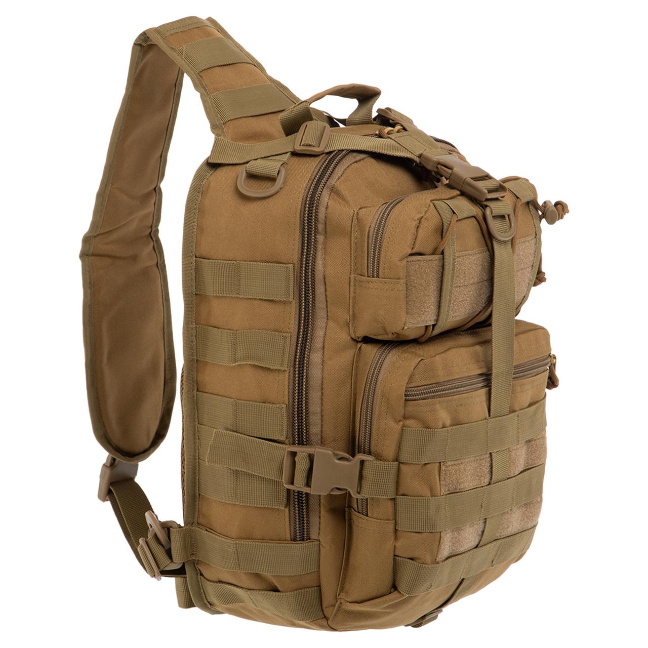 Рюкзак туристичний патрульний однолямовий Military Rangers ZK-9115 розмір 35х25х14см 20 л кольору в