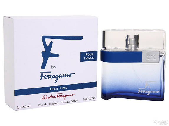 Salvatore Ferragamo F by Ferragamo Pour Homme Free Time туалетна вода 100 ml. (Сальваторе Феррагамо Фрі Тайм), фото 2