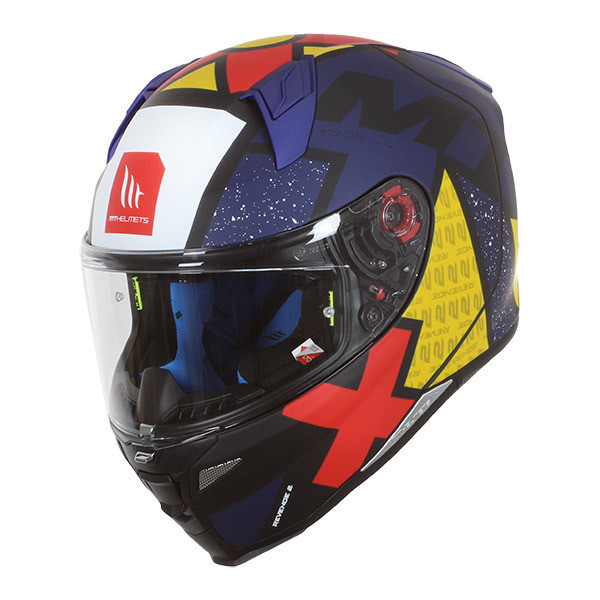Мотошолом MT Revenge 2 Light B7 Matt Blue XS